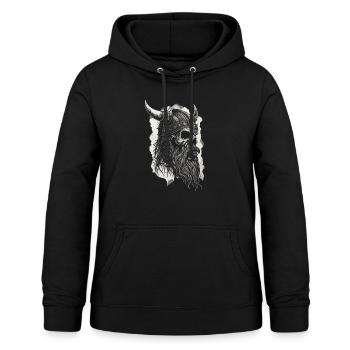 Heidnischer Wikinger Nordischer Krieger Wikinger - Frauen Hoodie - Schwarz - Vorne - AI Model Female 172 light (172cm)