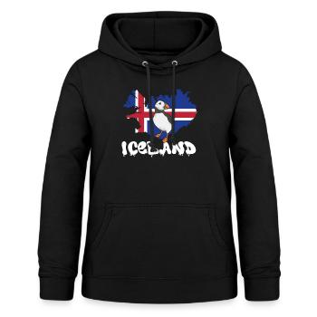 Papageientaucher Puffin Alkenvögel Lunde - Frauen Hoodie - Schwarz - Vorne - AI Model Female 172 light (172cm)