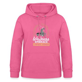 Flowing Towards Wellness Embrace Lymphatic - Frauen Hoodie - Pink - Vorne - AI Model Female 172 light (172cm)