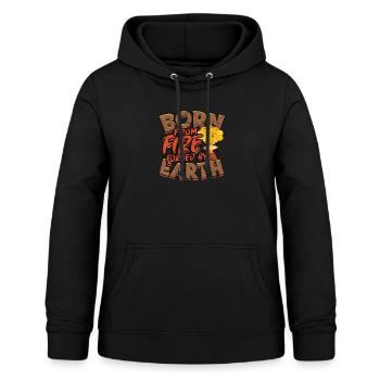 Born from fire, forged by earth - Volcano - Women's Hoodie - black - Front - AI Model Female 172 light (172cm)