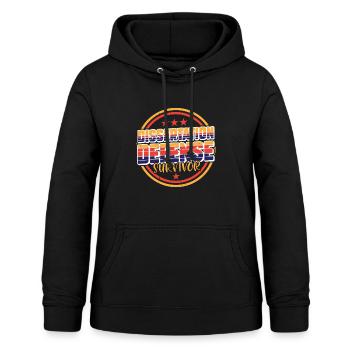 Dissertation Defense Survivor 7 - Frauen Hoodie - Schwarz - Vorne - AI Model Female 172 light (172cm)