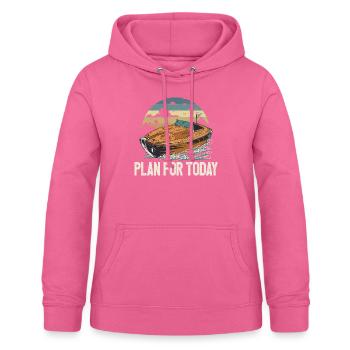 Planifiez pour aujourd’hui La vie en bateau à moteur est meilleure au - Sweat à capuche Femme - rose - Devant - AI Model Female 172 light (172cm)