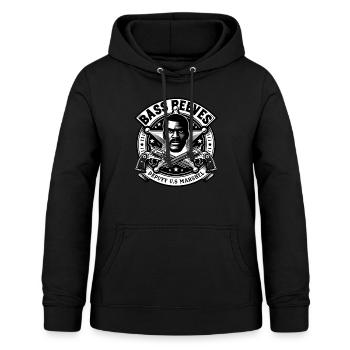 bass reeves deputy us marshal - Women's Hoodie - black - Front - AI Model Female 172 light (172cm)