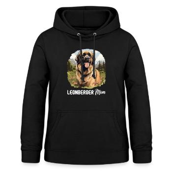 Leonberg - Sweat à capuche Femme - noir - Devant - AI Model Female 172 light (172cm)