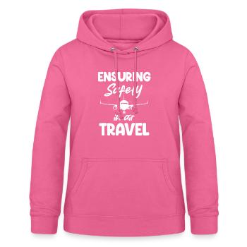 Gewährleistung Der Sicherheit Im Flugverkehr - Frauen Hoodie - Pink - Vorne - AI Model Female 172 light (172cm)