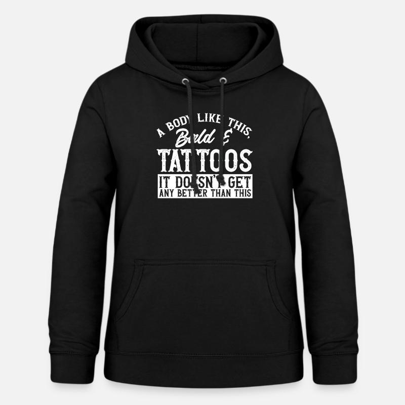 Bald Head Baldness Beard Bald Head - Women's Hoodie - black