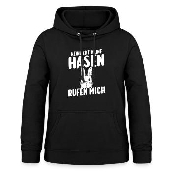 Kaninchen Hase - Frauen Hoodie - Schwarz - Vorne - AI Model Female 172 light (172cm)