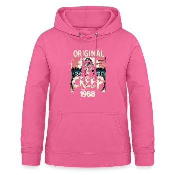 Vintage Creep depuis 1988 - anniversaire d’horreur rétro - Sweat à capuche Femme - rose - Devant - AI Model Female 172 light (172cm)