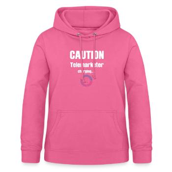 Achtung Telefonverkäufer Gebühren - Frauen Hoodie - Pink - Vorne - AI Model Female 172 light (172cm)