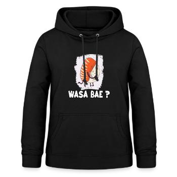 Kawaii Japan sushi motif nigiri fan sushi - Women's Hoodie - black - Front - AI Model Female 172 light (172cm)
