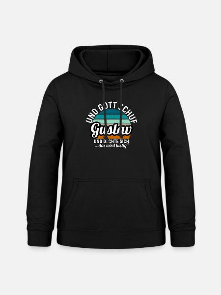 Gustav - Frauen Hoodie - Schwarz