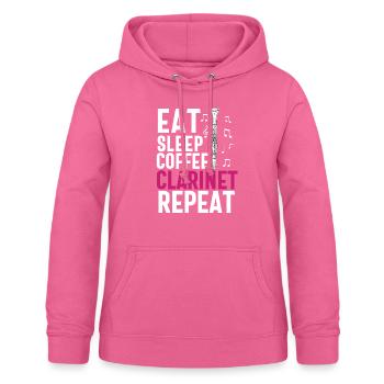 Joueur de clarinette pour fille Femmes Fille Drôle - Sweat à capuche Femme - rose - Devant - AI Model Female 172 light (172cm)