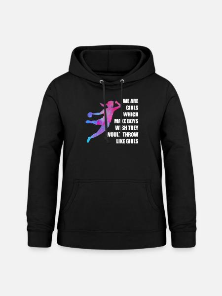 Frauen und Mädchen Handball Geschenkidee - Frauen Hoodie - Schwarz