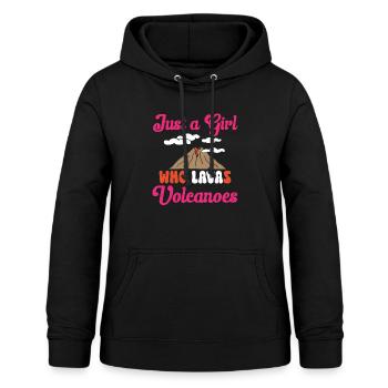 volcano, geology, volcanology, lava - Women's Hoodie - black - Front - AI Model Female 172 light (172cm)