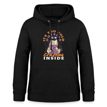 Indoor Creativity - Frauen Hoodie - Schwarz - Vorne - AI Model Female 172 light (172cm)