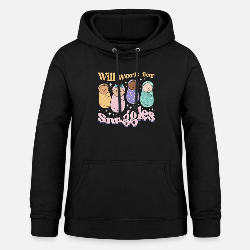 Infirmière Bébé Maternité Infirmière - Sweat à capuche Femme - noir