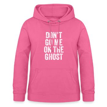 Don't Go Me On The Ghost Denglisch - Frauen Hoodie - Pink - Vorne - AI Model Female 172 light (172cm)