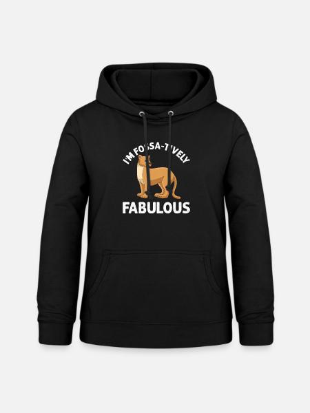 Fossa Raubtier Madagascar - Frauen Hoodie - Schwarz