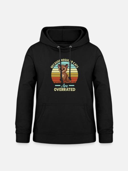 Fossa Raubtier Madagascar Katze - Frauen Hoodie - Schwarz