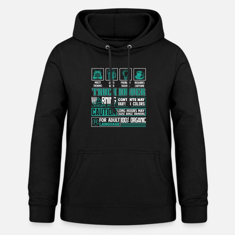 Truck Driver Truck Driver Problem Solving - Women's Hoodie - black