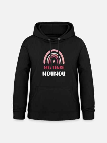 Best Rainbow Nanny - Women's Hoodie - black