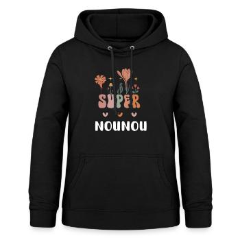 Super Nanny Bohemian Flowers - Women's Hoodie - black - Front - AI Model Female 172 light (172cm)