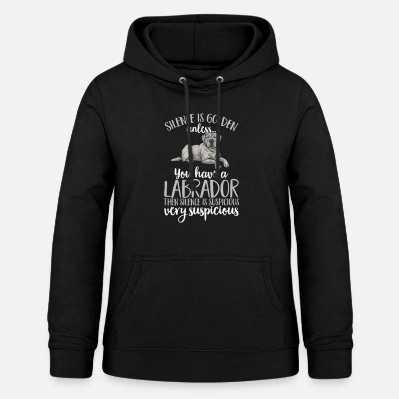 Silver Labrador Retriever Silver Lab - Sweat à capuche Femme - noir