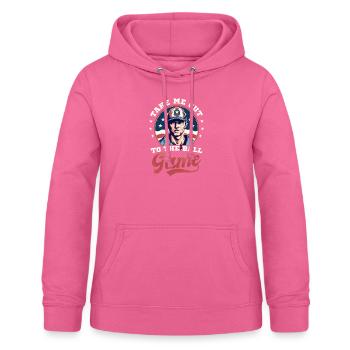 4. Juli Baseball zum Mitnehmen zum Ballspiel - Frauen Hoodie - Pink - Vorne - AI Model Female 172 light (172cm)