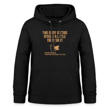 Dessert crémeux au sundae Ne me dérangez pas - Sweat à capuche Femme - noir - Devant - AI Model Female 172 light (172cm)