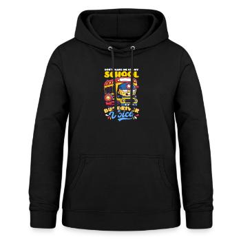 Chauffeur de bus Utilisez la voix du chauffeur de bus scolaire - Sweat à capuche Femme - noir - Devant - AI Model Female 172 light (172cm)