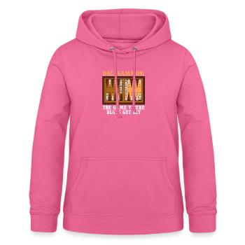 Funny Backgammon The Game Where Blots Get Hit - Women's Hoodie - pink - Front - AI Model Female 172 light (172cm)