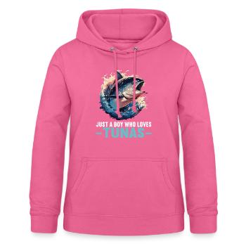 Thon Thunfische Thunfisch - Sweat à capuche Femme - rose - Devant - AI Model Female 172 light (172cm)