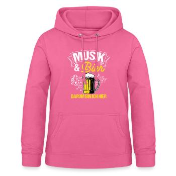 Music Beer Drinking Beer Fun Music Drinking Tour Biertrin - Women's Hoodie - pink - Front - AI Model Female 172 light (172cm)