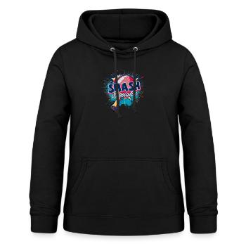 Spécialiste du Ping Pong Smash - Sweat à capuche Femme - noir - Devant - AI Model Female 172 light (172cm)