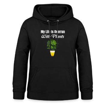 Lustiger Botaniker, Landschaftsgärtner, Florist, - Frauen Hoodie - Schwarz - Vorne - AI Model Female 172 light (172cm)