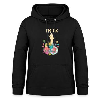 Sewing, sewing, sewing, quilting - Women's Hoodie - black - Front - AI Model Female 172 light (172cm)