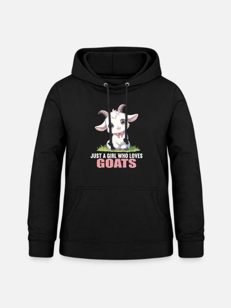 Ziegen Ziege - Frauen Hoodie - Schwarz