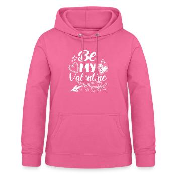 Be my Valentine - Cadeau de Saint-Valentin - Sweat à capuche Femme - rose - Devant - AI Model Female 172 light (172cm)