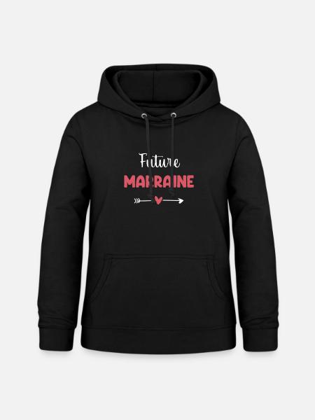 Future Godmother Heart Gift Godmother - Women's Hoodie - black