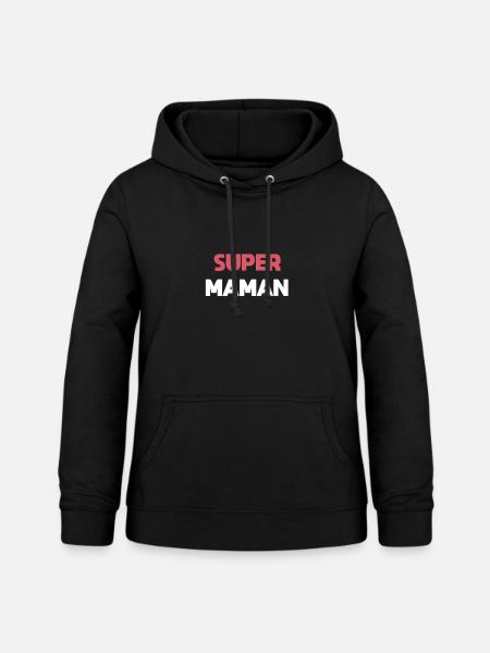 Supermama Geschenk Mutter - Frauen Hoodie - Schwarz