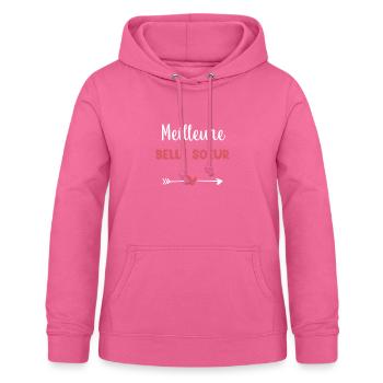 meilleure belle soeur coeur - Sweat à capuche Femme - rose - Devant - AI Model Female 172 light (172cm)