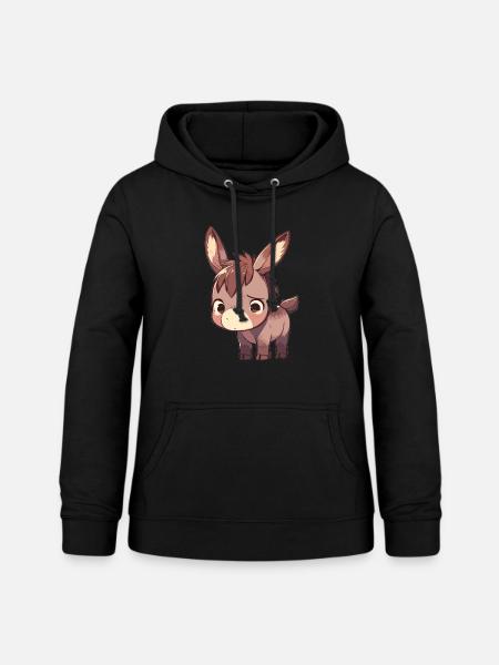 Donkey Esel - Frauen Hoodie - Schwarz