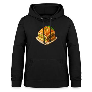 Baklava - türkische Süßspeise - Geschenk - Frauen Hoodie - Schwarz - Vorne - AI Model Female 172 light (172cm)
