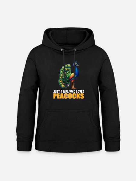 Pfaue Pfau - Frauen Hoodie - Schwarz