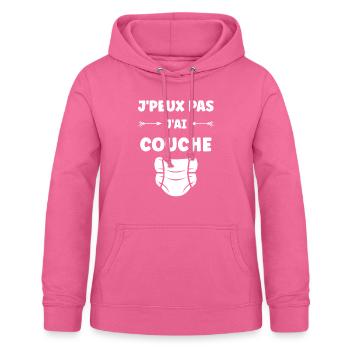 Couches - Sweat à capuche Femme - rose - Devant - AI Model Female 172 light (172cm)