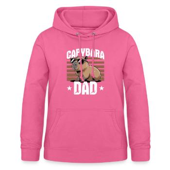 Funny Capybara Dad - Women's Hoodie - pink - Front - AI Model Female 172 light (172cm)