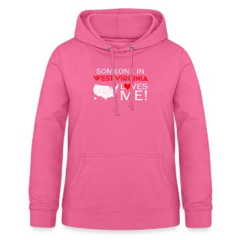 Someone In West Virginia Loves Me - Women's Hoodie - pink - Front - AI Model Female 172 light (172cm)
