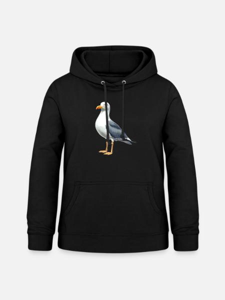 Möwen Möwe - Frauen Hoodie - Schwarz