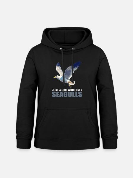 Möwen Möwe - Frauen Hoodie - Schwarz