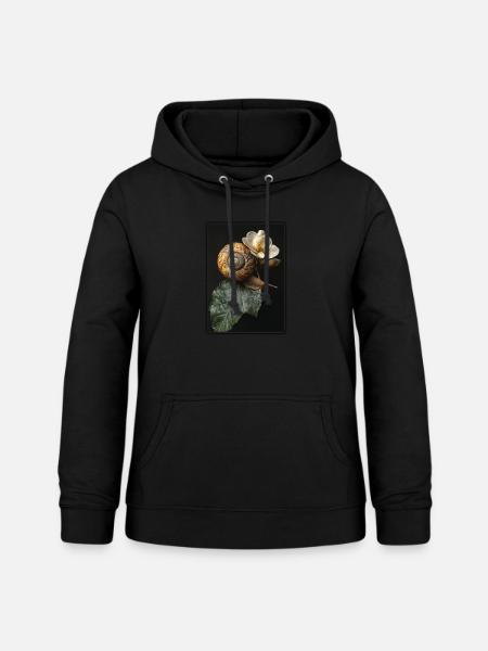 Schnecken Schnecke - Frauen Hoodie - Schwarz